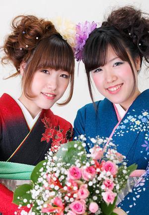 成人式双子ヘア♥